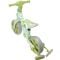 Bicicleta 2 in 1, Action One, cu roti ajutatoare si pedale detasabile, Verde
