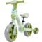 Bicicleta 2 in 1, Action One, cu roti ajutatoare si pedale detasabile, Verde