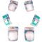 Set protectii cu genunchiere, cotiere si aparatori incheieturi, Action One Candy, Blue