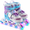 Role reglabile, Action One, Little Mermaid, roti luminoase, sina aluminiu, S (31-34), Purple