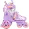 Role reglabile, Action One, incepatori, roti luminoase, S (31-34), Lila