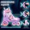 Role reglabile, Action One, incepatori, roti luminoase, S (31-34), Lila