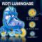 Role reglabile, Action One, incepatori, roti luminoase, S(31-34), Blue