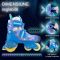 Role reglabile, Action One, incepatori, roti luminoase, S(31-34), Blue