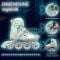 Role reglabile, Action One, Pastel Mint Green, roti luminoase din silicon, sina aluminiu, S (28-31)