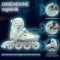 Role reglabile, Action One, Pastel Mint Green, roti luminoase din silicon, sina aluminiu, M (32-35)