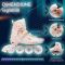Role reglabile, Action One, Pastel Tan, roti luminoase din silicon, sina aluminiu, S (28-31)