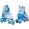 Role reglabile, Action One, Dinosaur, roti luminoase din silicon, sina aluminiu, M (33-37), Blue