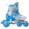 Role reglabile, Action One, Dinosaur, roti luminoase din silicon, sina aluminiu, M (33-37), Blue