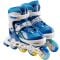 Role reglabile, Action One, Ciel, roti luminoase din silicon, sina aluminiu, M (35-38), Albastru