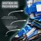 Role reglabile, Action One, Ciel, roti luminoase din silicon, sina aluminiu, M (35-38), Albastru