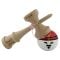 Jucarie de indemanare din lemn, Kendama X, Flippy, Rege, Super Sticky Legendary, Big Cups V2, 18 cm, Maro