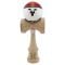 Jucarie de indemanare din lemn, Kendama X, Flippy, Rege, Super Sticky Legendary, Big Cups V2, 18 cm, Maro