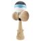Jucarie de indemanare din lemn, Kendama X, Flippy, Royal Spike, King Size V3, Super Sticky, 18 cm, Bleu
