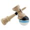 Jucarie de indemanare din lemn, Kendama X, Flippy, Royal Spike, King Size V3, Super Sticky, 18 cm, Bleu