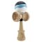 Jucarie de indemanare din lemn, Kendama X, Flippy, Royal Spike, King Size V3, Super Sticky, 18 cm, Bleu