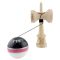 Jucarie de indemanare din lemn, Kendama X, Flippy, Royal Spike, King Size V3, Super Sticky, 18 cm, Roz