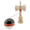 Jucarie de indemanare din lemn, Kendama X, Flippy, Royal Spike, King Size V3, Super Sticky, 18 cm, Rosu