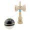 Jucarie de indemanare din lemn, Kendama X, Flippy, Royal Spike, King Size V3, Super Sticky, 18 cm, Albastru