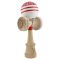 Jucarie de indemanare din lemn, Kendama X, Flippy, Chicanos, King Size V3, Super Sticky, 18 cm, Rosu, Alb