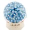 Jucarie de indemanare din lemn, Kendama X, Flippy, Chicanos, King Size V3, Super Sticky, 18 cm, Albastru, Alb
