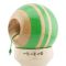 Jucarie de indemanare din lemn, Kendama X, Flippy, Rainbow, King Size V3, Super Sticky, 18 cm, Verde, Maro