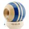 Jucarie de indemanare din lemn, Kendama X, Flippy, Rainbow, King Size V3, Super Sticky, 18 cm, Albastru, Maro