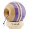 Jucarie de indemanare din lemn, Kendama X, Flippy, Rainbow, King Size V3, Super Sticky, 18 cm, Indigo, Maro
