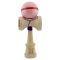 Jucarie de indemanare din lemn, Kendama X, Flippy, Silken, King Size V3, Super Sticky, 18 cm, Roz