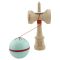 Jucarie de indemanare din lemn, Kendama X, Flippy, Silken, King Size V3, Super Sticky, 18 cm, Verde Mint