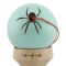 Jucarie de indemanare din lemn, Kendama X, Flippy, Silken, King Size V3, Super Sticky, 18 cm, Verde Mint
