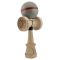 Jucarie de indemanare din lemn, Kendama X, Flippy, Silken, King Size V3, Super Sticky, 18 cm, Ice Gri