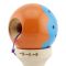 Jucarie de indemanare din lemn, Kendama X, Flippy, Big Cups V2, Super Sticky, 18 cm, Albastru, Portocaliu