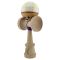 Jucarie de indemanare din lemn, Kendama X, Flippy, Legendary Glob, King Size V3, 18 cm, Alb, Galben, Rosu