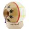 Jucarie de indemanare din lemn, Kendama X, Flippy, Legendary Glob, King Size V3, 18 cm, Alb, Galben, Rosu