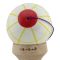 Jucarie de indemanare din lemn, Kendama X, Flippy, Legendary Glob, King Size V3, 18 cm, Alb, Galben, Rosu