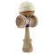 Jucarie de indemanare din lemn, Kendama X, Flippy, Legendary Glob, King Size V3, 18 cm, Alb, Galben, Rosu
