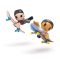 Set 2 mini placi de skateboard cu 2 figurine, Tech Deck, SK8 Crew, 20148777