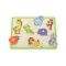 Puzzle din lemn, cu manere, Viga, Animale salbatice