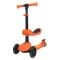 Trotineta pliabila cu 3 roti luminoase, ghidon reglabil si scaun retractabil, 2 in 1, Kick'n Roll, Lamborghini L5, Portocaliu