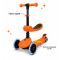 Trotineta pliabila cu 3 roti luminoase, ghidon reglabil si scaun retractabil, 2 in 1, Kick'n Roll, Lamborghini L5, Portocaliu