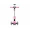 Trotineta pliabila cu 3 roti luminoase, ghidon reglabil si scaun detasabil, 3 in 1, Kick'n Roll, S6 Eco, Roz