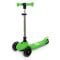 Trotineta pliabila cu 3 roti luminoase, ghidon reglabil si platforma cu banda LED, Kick'n Roll, L5 Jelly, Verde