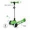 Trotineta pliabila cu 3 roti luminoase, ghidon reglabil si platforma cu banda LED, Kick'n Roll, L5 Jelly, Verde
