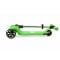 Trotineta pliabila cu 3 roti luminoase, ghidon reglabil si platforma cu banda LED, Kick'n Roll, L5 Jelly, Verde