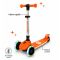 Trotineta pliabila cu 3 roti luminoase, ghidon reglabil si platforma cu banda LED, Kick'n Roll, L5 Jelly, Portocaliu