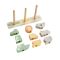 Forme din lemn, Fisher Price, Animalute, 10 piese, HXV04