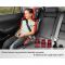 Scaun auto reglabil Hifold The Fit and Fold Booster, Rosu/Negru