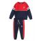 Set bluza si pantaloni sport Minoti, 7BJOGSET, rosu-bleumarin