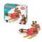 Set de constructie Masha and the Bear - Misha cu snowmobil, 15 piese